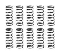 sourcing map 30Pcs Compression Spring, 15mm OD, 1.2mm Wire Size, 40mm Free Length, Spring Steel Construction Extended Mechanical Compression Springs for Shop and Home Repairs, Black