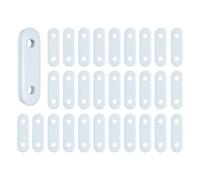 sourcing map 30Pcs Curtain Weights, Curtain Pendant Oval Iron Weights Drapery Bottom White for Home Bedroom Shower Straight Sheers Drapery Tablecloth Flag (28G Each)