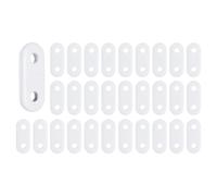 sourcing map 30Pcs Curtain Weights, Curtain Pendant Oval Iron Weights Drapery Bottom White for Home Bedroom Shower Straight Sheers Drapery Tablecloth Flag (20G Each)