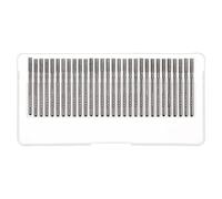 sourcing map 30pcs Diamond Grinding Burrs Carving Bits 3mm 1/8 Shank | Cylindrical Head Mounted Point,for Rotary Tool