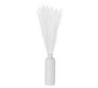 sourcing map 30PCS Faux Pampas Grass Decor, 24"/61cm Artificial Fluffy Grass Stems Fake Dried Flowers for Home Wedding Vase Decoration, White