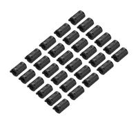 sourcing map 30Pcs Ferrite Filter Ring Core RFI EMI Noise Suppression Cable Clip ID 11mm for Electronic Devices, Industry, Black