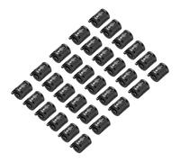 sourcing map 30Pcs Ferrite Filter Ring Core RFI EMI Noise Suppression Cable Clip ID 7mm for Electronic Devices, Industry, Black
