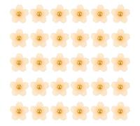sourcing map 30Pcs Flower Shaped Shank Buttons, 11mm Plastic Flower Shank Sewing Buttons Decorative Sewing Fasteners for Clothing Shirts Skirts Dresses Blouse Decorations DIY Crafts, Orange