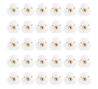 sourcing map 30Pcs Flower Shaped Shank Buttons, 11mm Plastic Flower Shank Sewing Buttons Decorative Sewing Fasteners for Clothing Shirts Skirts Dresses Blouse Decorations DIY Crafts, White3