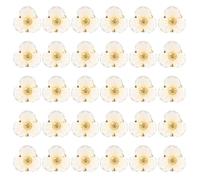sourcing map 30Pcs Flower Shaped Shank Buttons, 11mm Plastic Flower Shank Sewing Buttons Decorative Sewing Fasteners for Clothing Shirts Skirts Dresses Blouse Decorations DIY Crafts, Pearl2