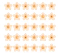 sourcing map 30Pcs Flower Shaped Shank Buttons, 13mm Plastic Flower Shank Sewing Buttons Decorative Sewing Fasteners for Clothing Shirts Skirts Dresses Blouse Decorations DIY Crafts, Orange