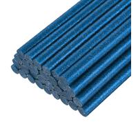sourcing map 30pcs Full Size Hot Glue Gun Sticks 11mm x 200mm High Sticky Large Hot Glue Sticks for Glue Gun, Glitter Bright Blue