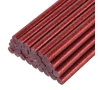 sourcing map 30pcs Full Size Hot Glue Gun Sticks 11mm x 200mm High Sticky Large Hot Glue Sticks for Glue Gun, Glitter Red