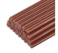 sourcing map 30pcs Full Size Hot Glue Gun Sticks 7mm x 200mm High Sticky Small Hot Glue Sticks for Glue Gun, Brown