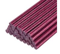 sourcing map 30pcs Full Size Hot Glue Gun Sticks 7mm x 200mm High Sticky Small Hot Glue Sticks for Glue Gun, Glitter Rose Red