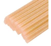 sourcing map 30pcs Full Size Hot Glue Gun Sticks 7mm x 200mm High Sticky Small Hot Glue Sticks for Glue Gun, Glitter Orange