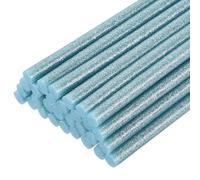 sourcing map 30pcs Full Size Hot Glue Gun Sticks 7mm x 200mm High Sticky Small Hot Glue Sticks for Glue Gun, Glitter Sky Blue