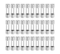 sourcing map 30pcs Fuses 0.5A 125 Volt Fast Blow Glass Fuse F0.5AL125V 5x20mm Fast Acting Fuses for Christmas Light Electrical Systems Microwave Ovens TVs Fans Lights Oven