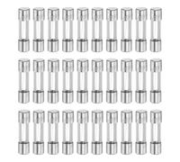 sourcing map 30pcs Fuses 1.25A 250 Volt Fast Blow Glass Fuse F1.25AL250V 5x20mm Fast Acting Fuses for Christmas Light Electrical Systems Microwave Ovens TVs Fans Lights Oven