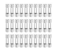 sourcing map 30pcs Fuses 2.5A 250 Volt Fast Blow Glass Fuse F2.5AL250V 5x20mm Fast Acting Fuses for Christmas Light Electrical Systems Microwave Ovens TVs Fans Lights Oven