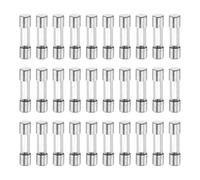 sourcing map 30pcs Fuses 3.5A 125 Volt Fast Blow Glass Fuse F3.5AL250V 5x20mm Fast Acting Fuses for Christmas Light Electrical Systems Microwave Ovens TVs Fans Lights Oven
