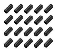 sourcing map 30Pcs Heat Shrink End Cap 15mm ID x 40mm l 1.5:1 Ratio Heat Shrink Tubing Caps Lined Sealed Waterproof Adhesive for Electrical Wire Cable, Black