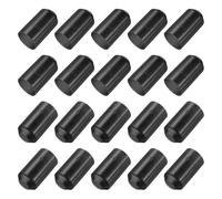 sourcing map 30Pcs Heat Shrink End Cap 30mm ID x 55mm l 2:1 Ratio Waterproof Electrical Wire Wrap Heat Shrink Tubing Caps Lined Sealed for Wire Cable, Black