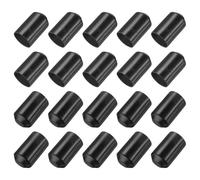 sourcing map 30Pcs Heat Shrink End Cap 50mm ID x 75mm l 2:1 Ratio Waterproof Electrical Wire Wrap Heat Shrink Tubing Caps Lined Sealed for Wire Cable, Black