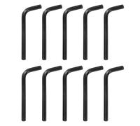 sourcing map 30pcs Hex Key Wrench 7/32" 45# Carbon Steel L-Shape Hexagon SAE Wrenches Repairing Tool for Home DIY Bike Motorcycle Repair, Black