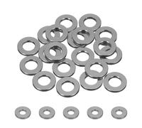 sourcing map 30pcs M4 Flat Washer Aluminum Gasket Anodized Countersunk Washer,Hole Dia 4mm/0.16" Round Washers for Screw RC/FPV/PC/Drone/Mechanical Accessories Model Parts,(Titanium Gray)