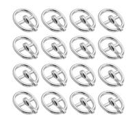 sourcing map 30Pcs Metal Roller Buckles, 5.5mm - 0.22" Rectangle Sewing Mini Buckles Webbing Slider Single Pin Slides for DIY Craft Accessories Clothes Belt (Silver, 10mm)