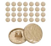 sourcing map 30pcs Metal Shank Wrinkle Gold Buttons, 15mm/0.6inch Wave Decorative Sewing Buttons for Men Women Uniforms Dresses Coat Suits Blazer DIY Crafts