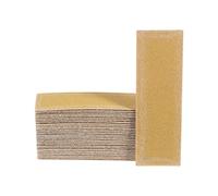 sourcing map 30pcs Micro Sander Paper 120 Grit 3.5x1.2 Inch Mini Sanding Sheets Strips Hook Loop Sandpapers for Wood Metal Small Projects Tight Spaces Polish Work