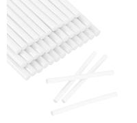 sourcing map 30pcs Mini Glue Stick 0.3"x3.9" High-Stick Hot Glue Gun Sticks Hot Melt Adhesive Strip for DIY Craft Sealing Repair Festival Decoration, White