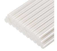sourcing map 30pcs Mini Hot Glue Gun Sticks 11mm x 100mm High Sticky Large Hot Glue Sticks for Glue Gun, Metallic White