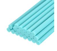 sourcing map 30pcs Mini Hot Glue Gun Sticks 7mm x 100mm High Sticky Small Hot Glue Sticks for Glue Gun, Bright Blue
