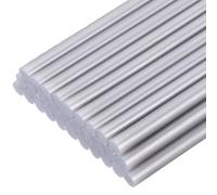 sourcing map 30pcs Mini Hot Glue Gun Sticks 7mm x 100mm High Sticky Small Hot Glue Sticks for Glue Gun, Metallic Silver