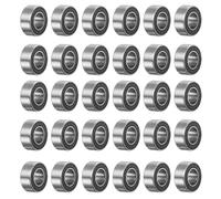 sourcing map 30pcs MR105-2RS Deep Groove Ball Bearings 5x10x4mm Chrome Steel Miniature Bearing Double Sealed Precision Bearings, P6 (ABEC 3)
