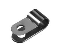 sourcing map 30Pcs Nylon R-Type Cable Clamp Organizer Cord Clips for Wire Management 8.4mm Black