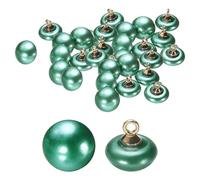 sourcing map 30pcs Plastic Buttons 0.39" (10mm) Mushroom Type Domed Round Sewing Button Craft Sewing Accessories with Gold Shank for Jacket Coat Shirt Wedding Dresses, Green