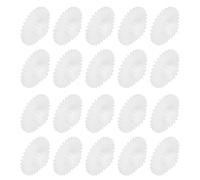 sourcing map 30Pcs Plastic Gears 30 Teeth Plastic Double Gears Model 30122BA Reduction Gear for RC Car Model DIY Robot,White Module 0.5