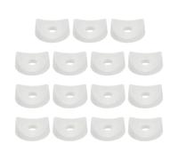 sourcing map 30Pcs Plastic Round Washers, 8mm x 32mm x 4mm White PE Concave Washer Spacer Hardware Machine Fastener for Round Tube Fixing
