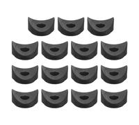 sourcing map 30Pcs Plastic Round Washers, 9mm x 28mm x 7mm Black PE Concave Washer Spacer Hardware Machine Fastener for Round Tube Fixing