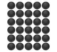 sourcing map 30pcs PU Leather Covered Buttons 12.5mm (20L) Diameter Round Plastic Shank Craft Replacement Sewing Buttons for Clothing Decoration DIY Accessories, Black
