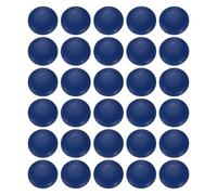 sourcing map 30pcs PU Leather Covered Buttons 12.5mm (20L) Diameter Round Plastic Shank Craft Replacement Sewing Buttons for Clothing Decoration DIY Accessories, Blue