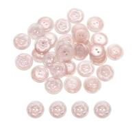sourcing map 30Pcs Resin Buttons, 13/16" (20mm) 2 Holes Sewing Craft Elegant Shirt Buttons for Sewing Blouse Coat Windbreaker Hat Doll Decoration DIY Crafts (Round, Pink)