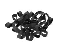 sourcing map 30Pcs Rubber Bands, 7.48 x 0.79 Inch Elastic Stretchable Rubber Bands Home Office Supplies for File Folders Little Boxes Securing Trash Can, Black