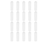 sourcing map 30Pcs Rubber End Caps, 6mm/0.24" ID Flexible Rubber Caps, PVC Caps Rubber Screw for Bolts Screw Caps Thread Protectors Tube Screw Bolt, White