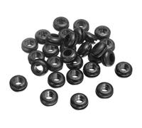 sourcing map 30Pcs Rubber Grommets 5/16 ID, 1/2 Drill Hole, Firewall Grommet Automotive Rubber Hole Eyelet Ring Gasket for Wire Cable Hose Protection, Metal Electric Box, (8x12mm, Black)