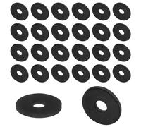 sourcing map 30pcs Rubber Spacers 20mm OD, 6.2mm ID, 2mm Height Round Anti Vibration Spacer Rubber Bushing Grommets Thick Rubber Washers for Home Car Accessories