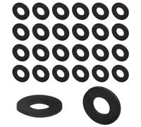 sourcing map 30pcs Rubber Spacers 27mm OD, 13mm ID, 3mm Height Round Anti Vibration Spacer Rubber Bushing Grommets Thick Rubber Washers for Home Car Accessories