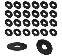 sourcing map 30pcs Rubber Spacers 30mm OD, 10.5mm ID, 2.5mm Height Round Anti Vibration Spacer Rubber Bushing Grommets Thick Rubber Washers for Home Car Accessories