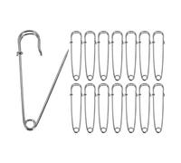 sourcing map 30pcs Safety Pins 2.76 Inch (70mm) Electroplated Steel Large Safety Pin Bulk Heavy Duty 0.06" Dia for Clothes Sewing Arts DIY Crafts, Gunmetal
