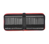 sourcing map 30pcs Screwdriver Bit Set 1/4" Hex Shank 4" Length Extra Long Magnetic Steel Drill Driver Kit with Slotted Cross Square Torx Bits